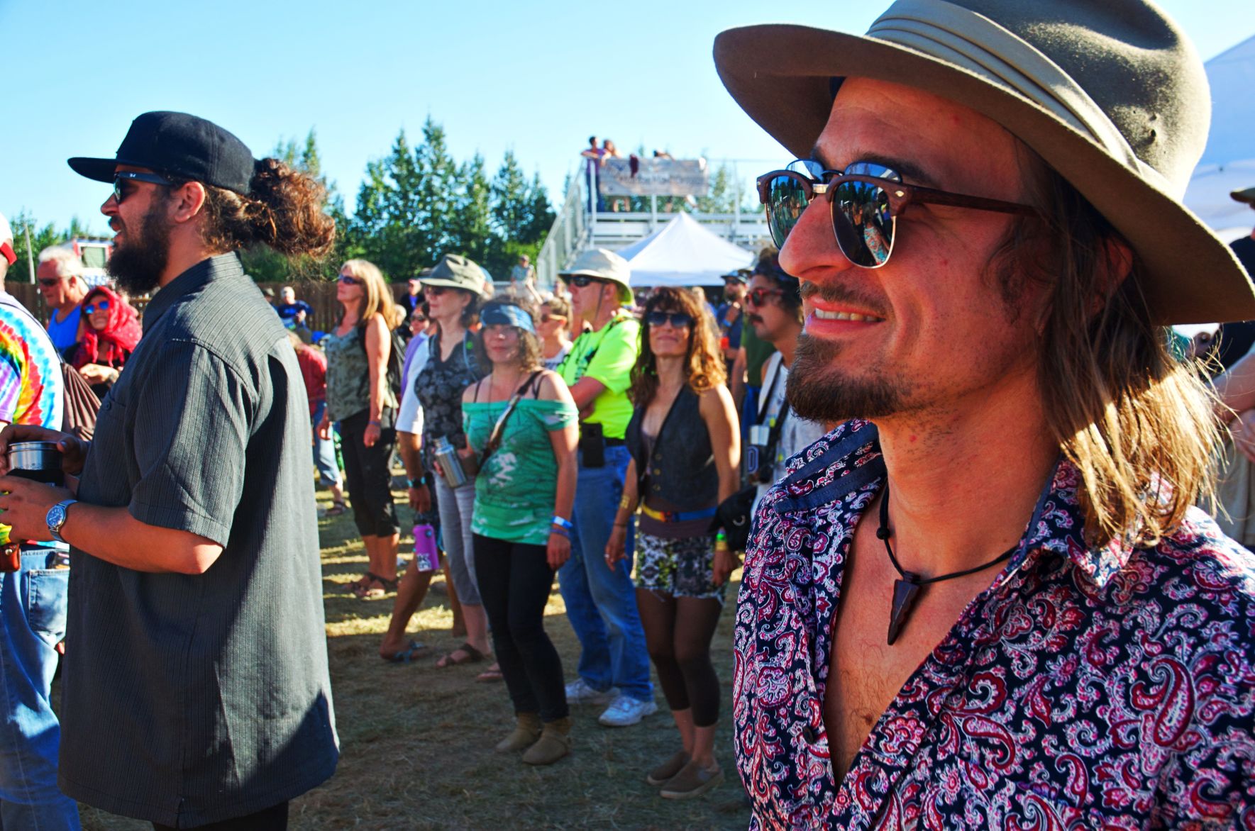 Musicians are fans too! How many band members can you spot in this photo_.JPG